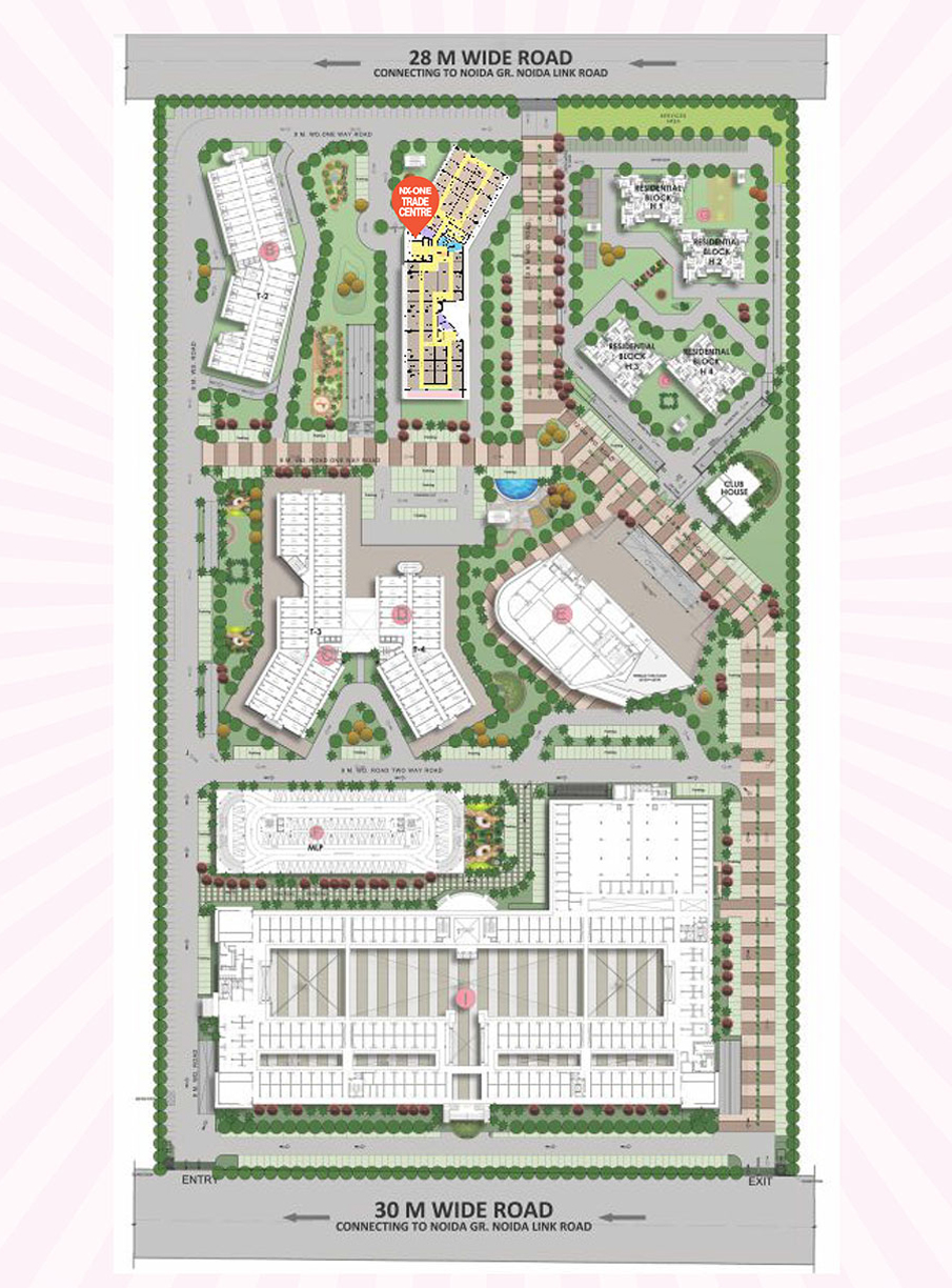 NX One trade center site plan